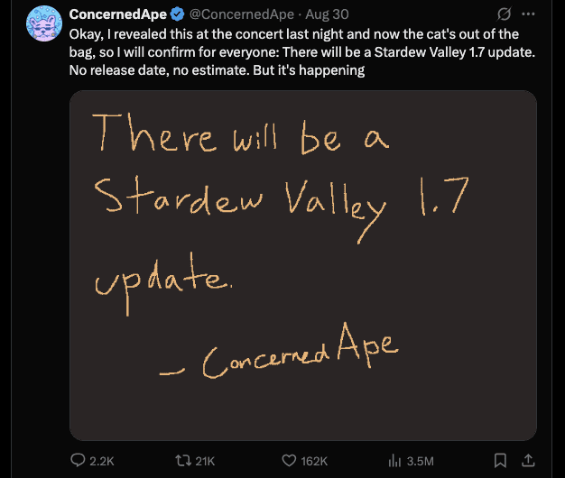 Concerned ape activity on X