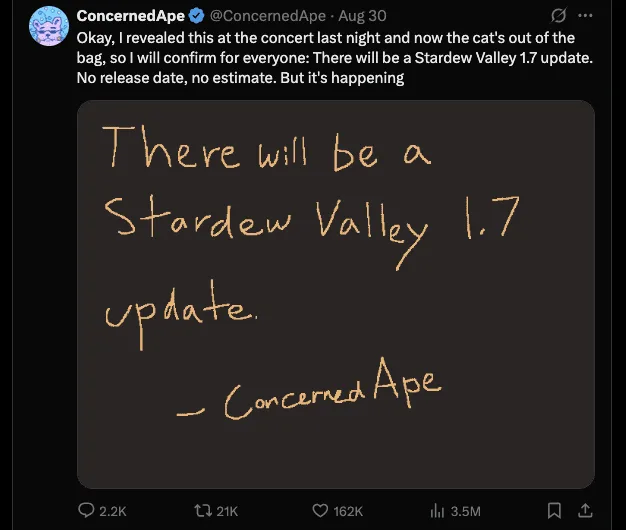 Concerned ape activity on X