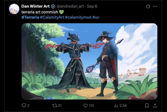 Terraria Hashtag