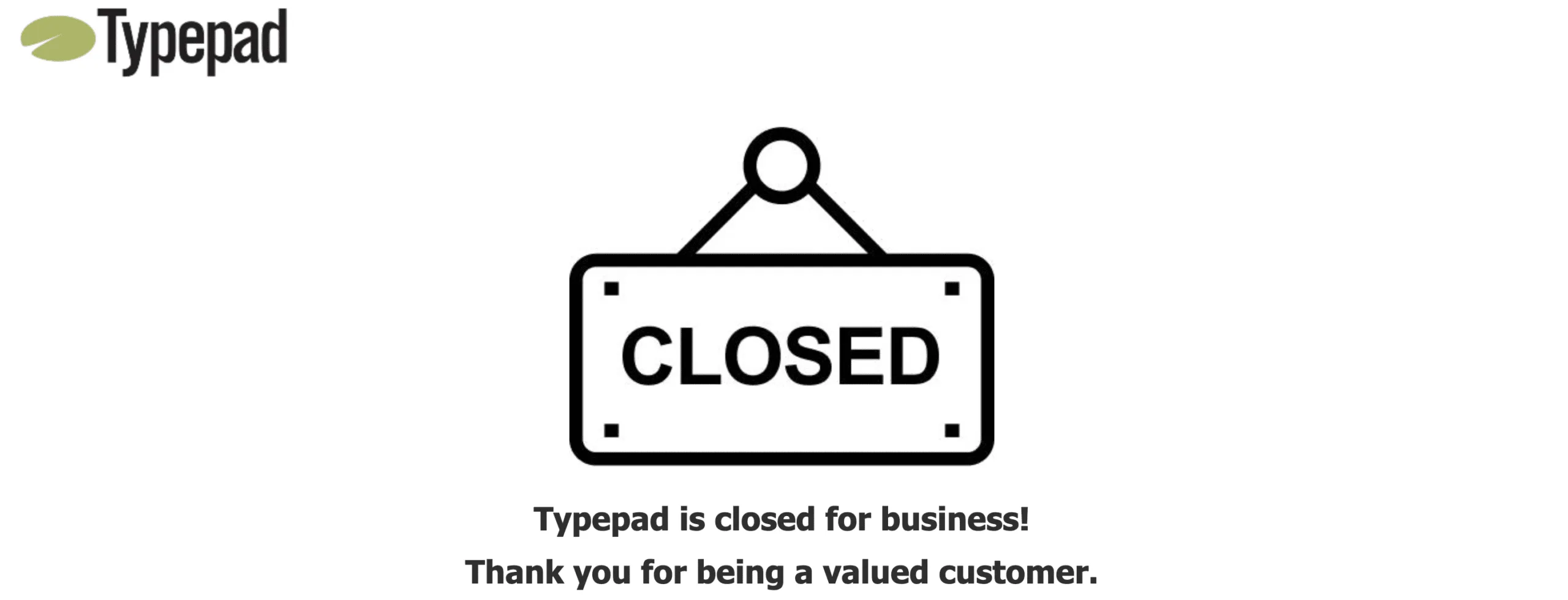 Why TypePad Failed and Closed