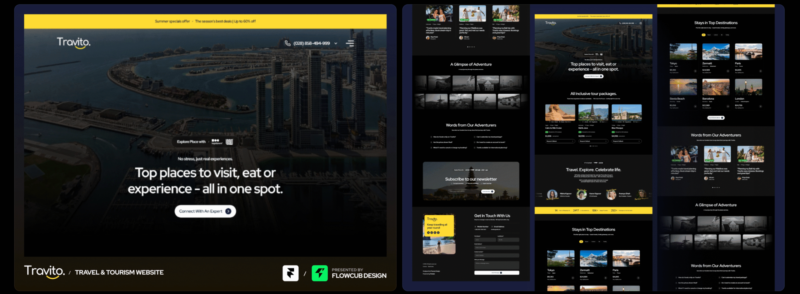 Best Framer travel templates 2026 – we look into photo/stories options, speed and much more