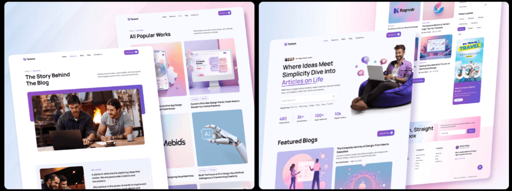 Textora blog template