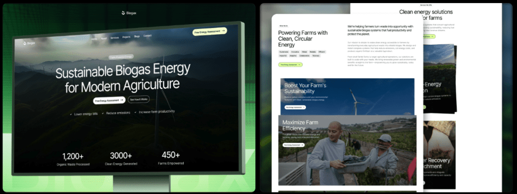 Biogax Framer Template