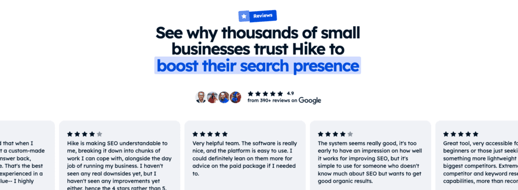 Hike reviews