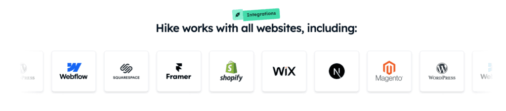 Hike integrations