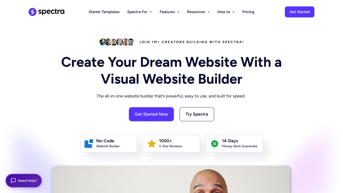 Spectra website — the Gutenberg-native Elementor alternative